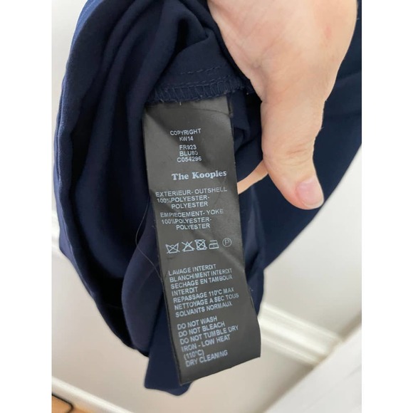 Bloomingdale’s x‎ The Kooples Navy Blue Marine Mini Dress Size Small - Picture 10 of 10